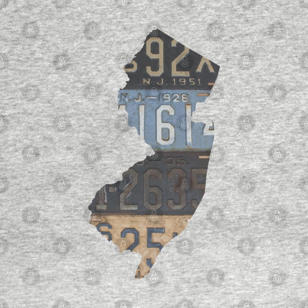 Vintage New Jersey License Plates by juniperandspruce